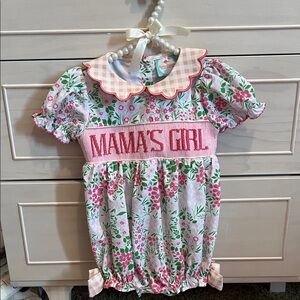 Floral Pink 'Mama's Girl' Romper